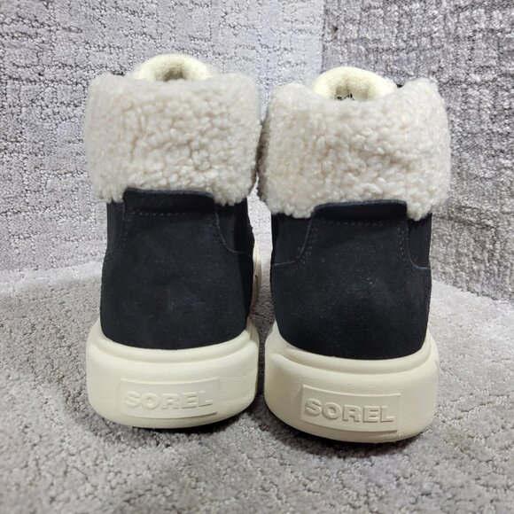 Sorel Explorer III NW Women's Size 8.5 US Black Suede Waterproof Winter Boots - Picture 4 of 12